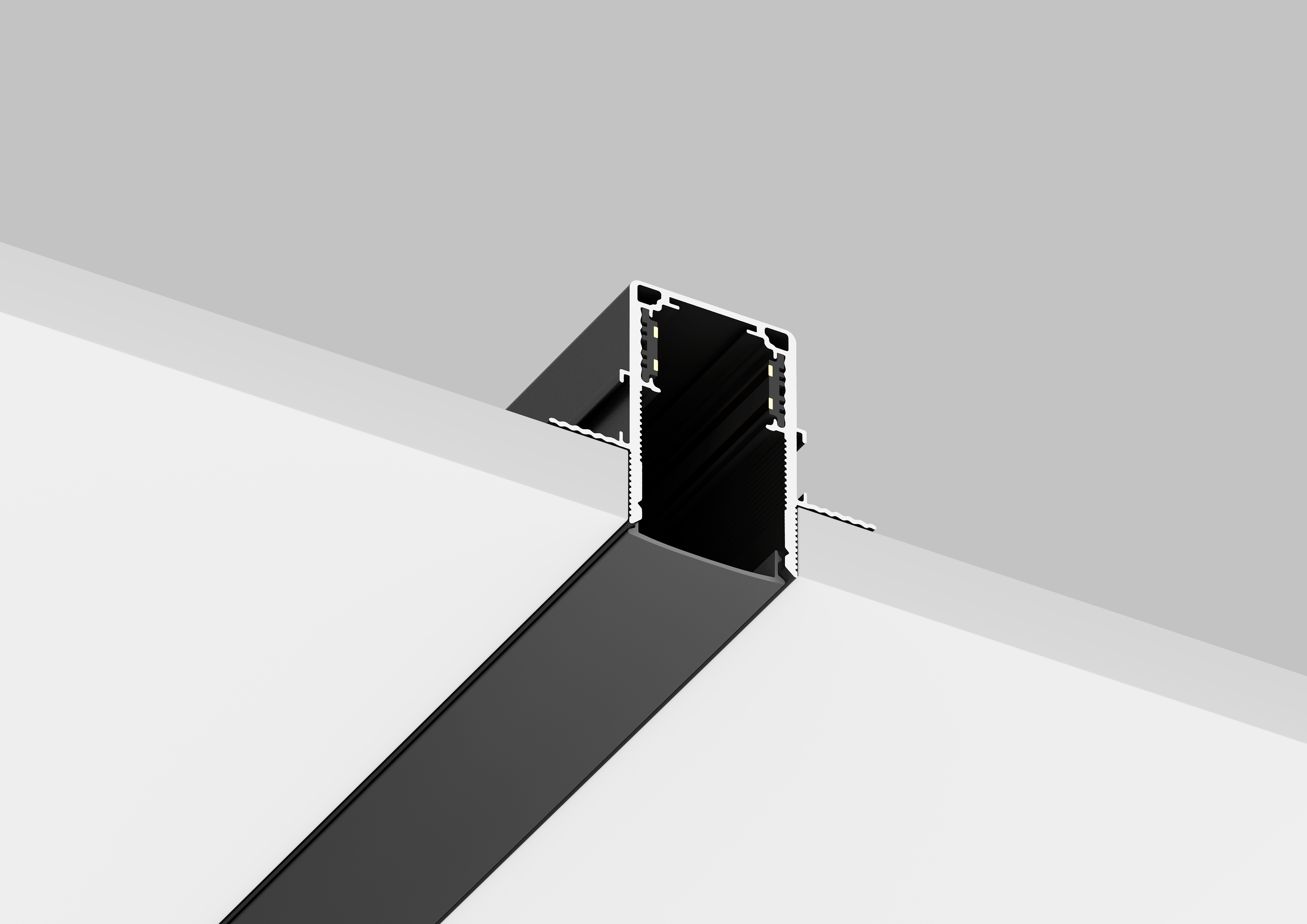 Шинопровод встраиваемый магнитный для гкл12, 5 мм crystal lux clt 0.123 02 l2000 bl